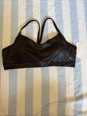 Athleta Vital Matte Foil Brown Bra (Intended for A - C cups)